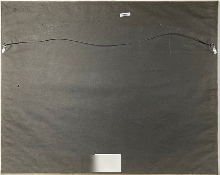 Reverse showing backing and condition of Manfred Schatz — Out of the Marshgrass, Signed Limited Edition 463/750