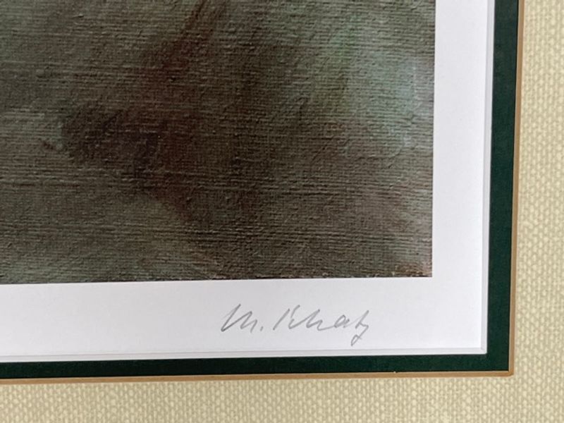 Signature or artist-name detail of Manfred Schatz — Out of the Marshgrass, Signed Limited Edition 463/750