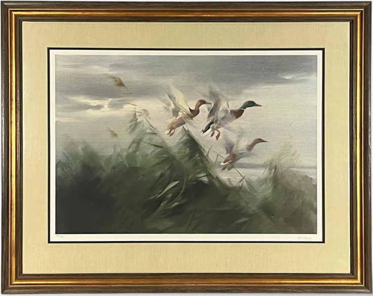 Full framed view of Manfred Schatz — Out of the Marshgrass, Signed Limited Edition 463/750