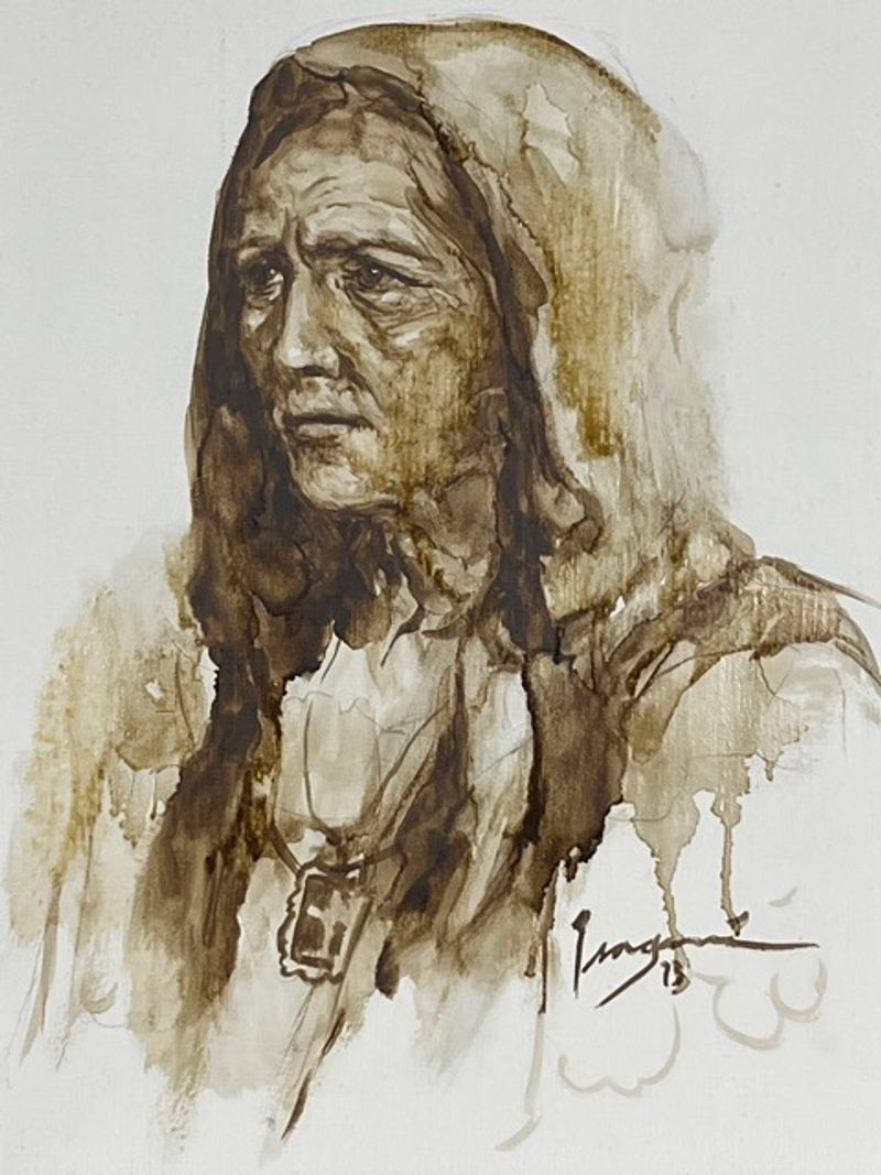Filipina Woman, artwork detail