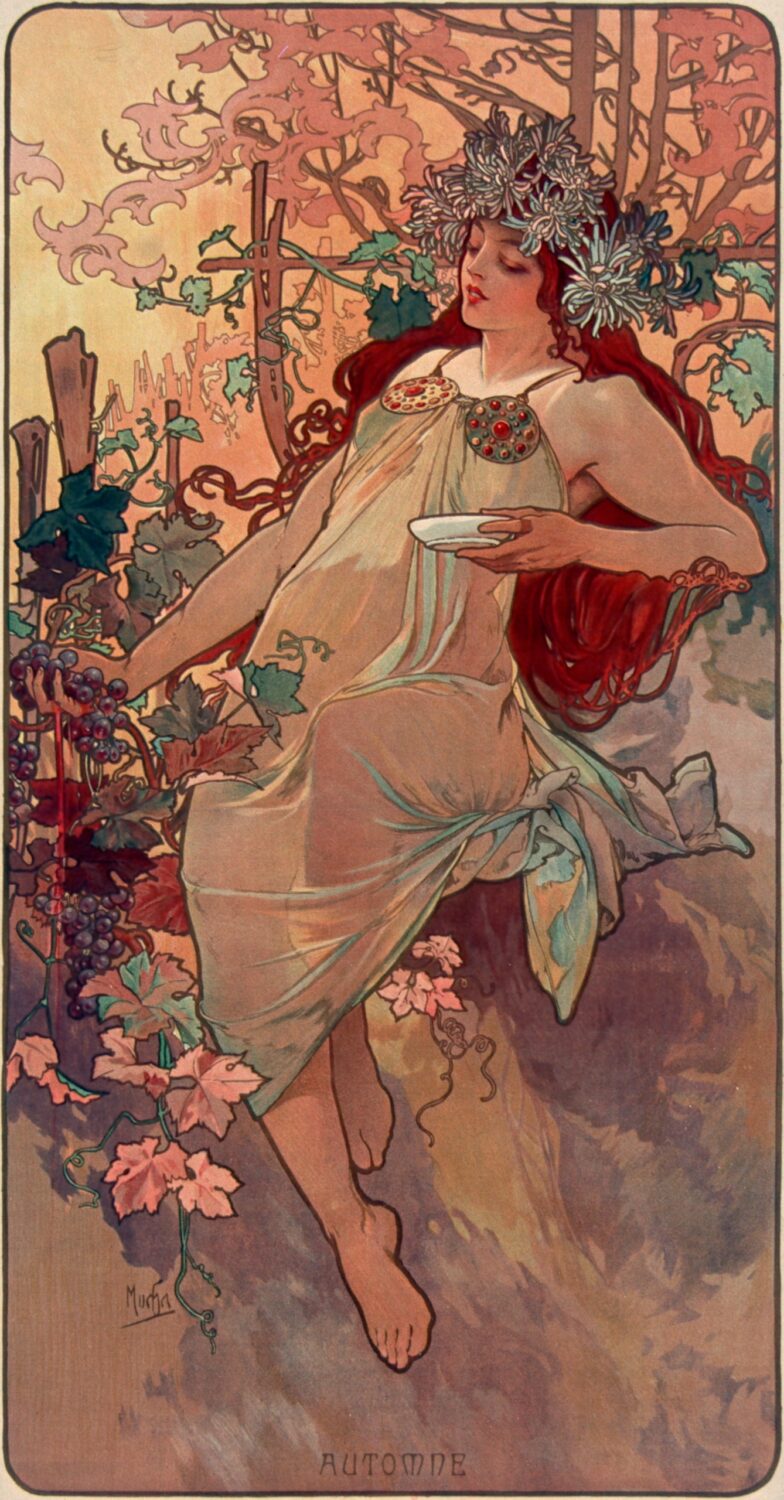 The Seasons: Autumn (1896) by Alphonse Mucha