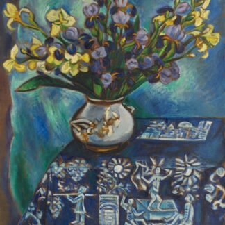 The Blue Tablecloth by Max Pechstein